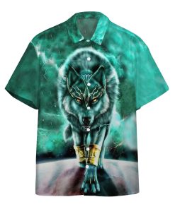 Gearhumans 3D Wolf Of Thunder Custom Hawaii Shirt