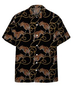 Gearhumans 3D Tiger Line Custom Hawaii Shirt