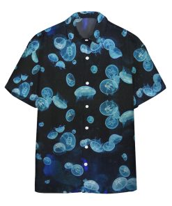 Gearhumans 3D Moon Jellies Custom Hawaii Shirt