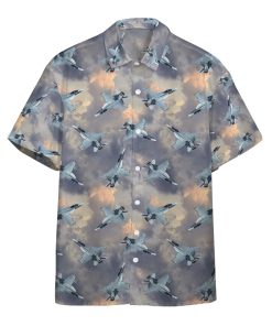 Gearhumans 3D Super Hornet Aircraft Sky Custom Hawaii Shirt
