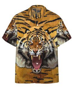 Gearhumans 3D Tiger Roar Custom Hawaii Shirt