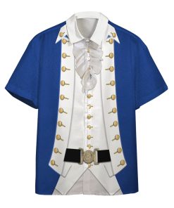 Gearhumans 3D Alexander Hamilton Custom Short Sleeve Shirt