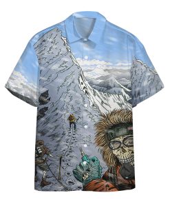 Gearhumans 3D Hiking To The Death Zone Custom Hawai Shirt