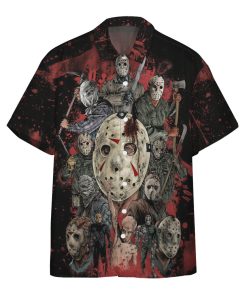 Gearhumans 3D Jason Horror Custom Name Short Sleeve Shirt