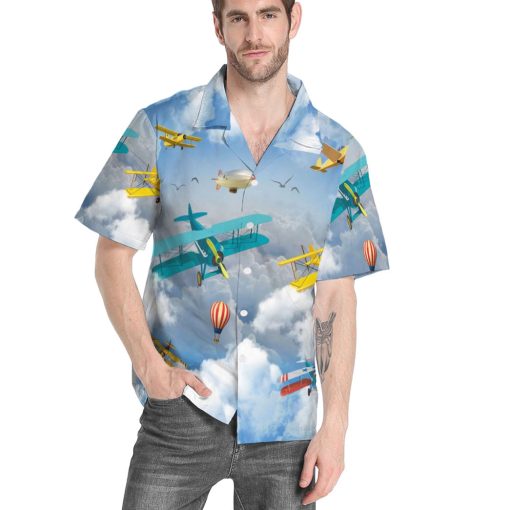 Gearhumans 3D Aerobatic Planes Custom Hawaii Shirt 5 Gearhumans 3D Aerobatic Planes Custom Hawaii Shirt - Image 5