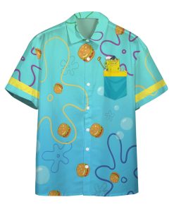 Gearhumans 3D SpongeBob Krabby Patty Custom Hawaiian Shirt