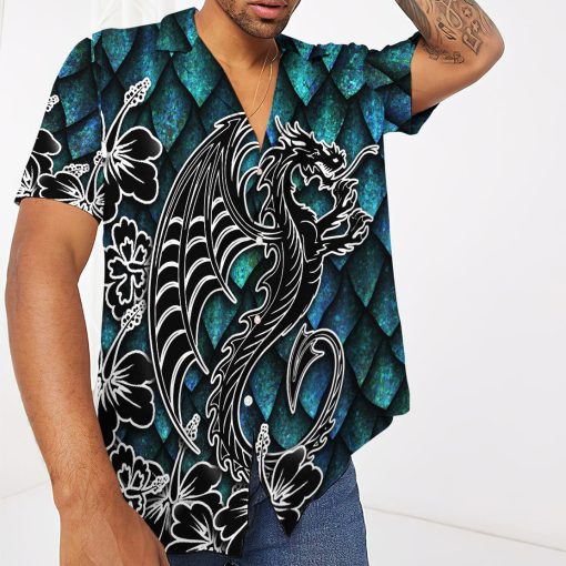 Gearhumans 3D Dragon Hawaii Shirt