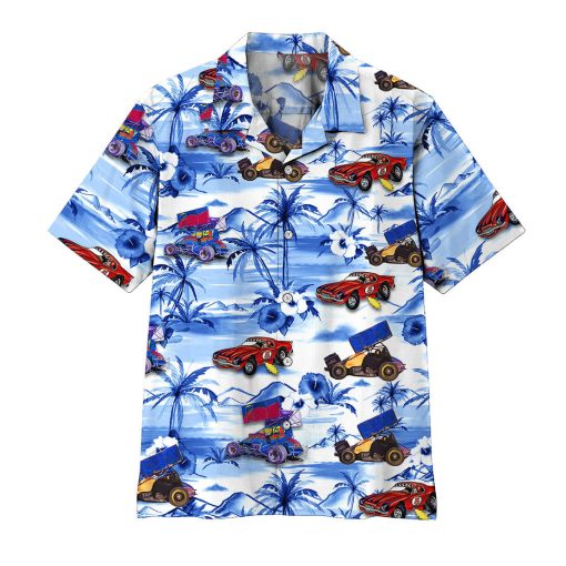 Gearhumans 3D Dirt Track Racing Hawaii Shirt