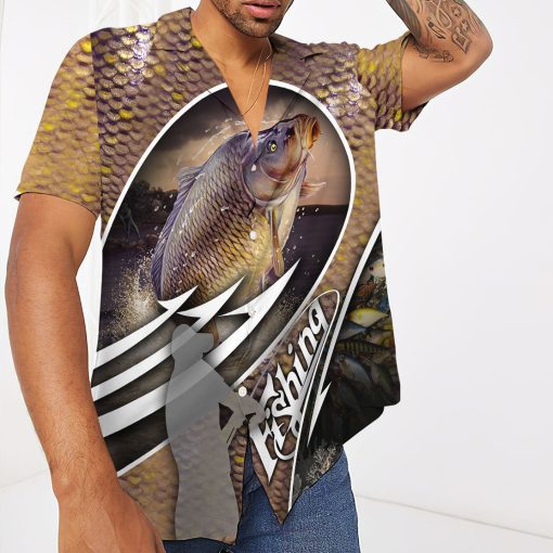 Gearhumans 3D Carp Fishing Hawaii Shirt