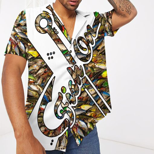Gearhumans 3D Fish On Hook Hawaii Shirt 9 Gearhumans 3D Fish On Hook Hawaii Shirt