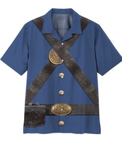 Gearhumans 3D Custom Union Infantry Uniform In Civil War Hawaii Shirt