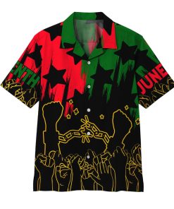 Gearhumans 3D Juneteenth Hawaii Shirt