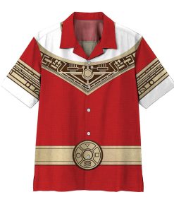 Gearhumans 3D Power Ranger Zeo Red Hawaii Shirt