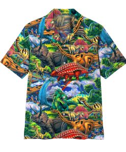 Gearhumans 3D Dinosaur Hawaii Shirt