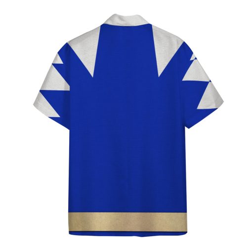 Gearhumans 3D Power Ranger Blue Dino Thunder Hawaii Shirt
