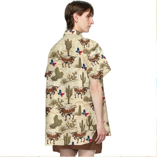 Gearhumans 3D Longhorn Texas Hawaii Shirt - Image 3