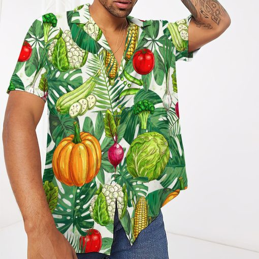 Gearhumans 3D Vegetables Hawaii Shirt