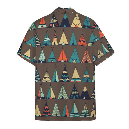 Gearhumans 3D American Native Tents Hawaii Shirt - Image 2