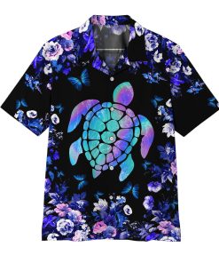 Gearhumans 3D Holographic Turtle Hawaii Shirt
