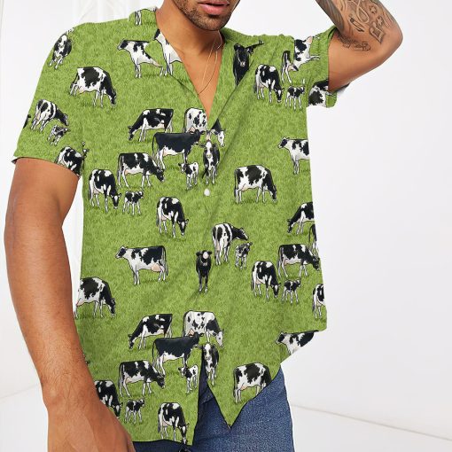 Gearhumans 3D Dairy Cow Hawaii Shirt