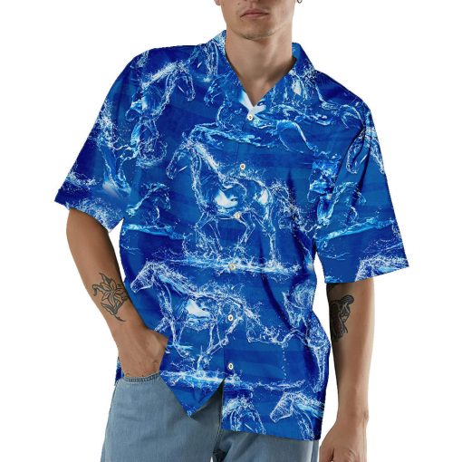 Gearhumans 3D Water Horse Hawaii Shirt - Image 3