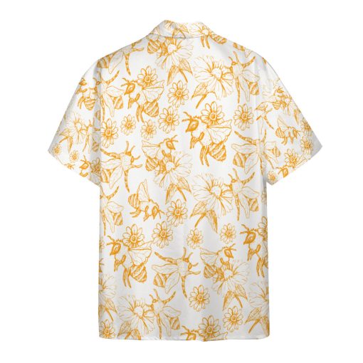 Gearhumans 3D Bees Hawaii Shirt - Image 2