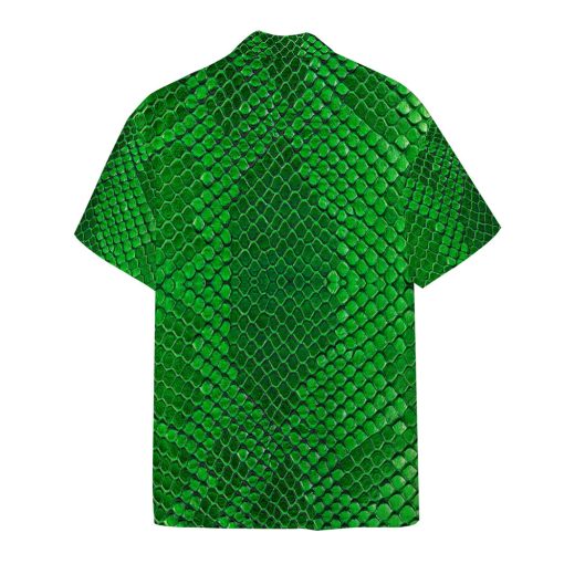 Gearhumans 3D Green Snake Hawaii Shirt - Image 2