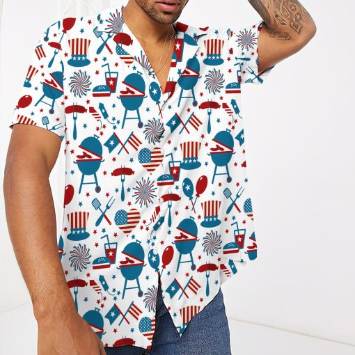 Gearhumans 3D 4th Of July Hawaii Shirt - Image 3