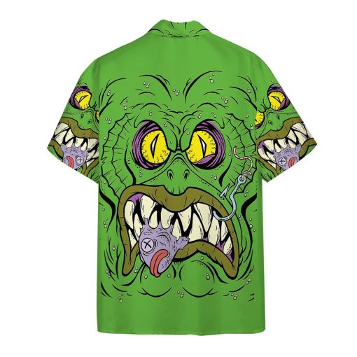 Gearhumans 3D Gruesome Gillman Custom Hawaii Shirt - Image 2