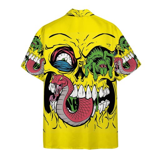 Gearhumans 3D Bone Head Custom Hawaii Shirt - Image 2