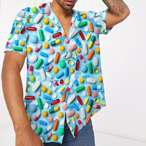 Gearhumans 3D Nurse Hawaii Shirt