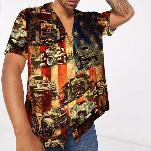 Gearhumans 3D Jeep American Flag Hawaii Shirt 12 Gearhumans 3D Jeep American Flag Hawaii Shirt