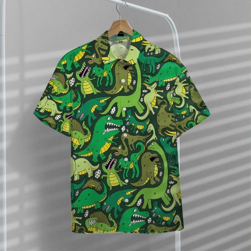 Gearhumans Dinosaur 3D Hawaii Shirt - Image 8