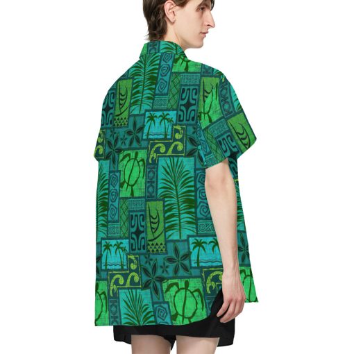 Gearhumans 3D Green Turtles Hawaii Shirt