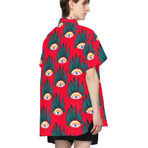 Gearhumans 3D Evil Eyes Hawaii Shirt