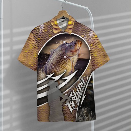Gearhumans 3D Carp Fishing Hawaii Shirt