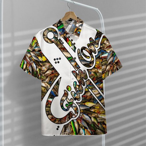 Gearhumans 3D Fish On Hook Hawaii Shirt 11 Gearhumans 3D Fish On Hook Hawaii Shirt