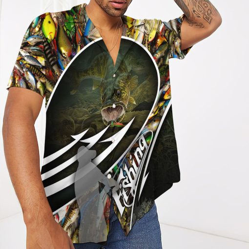 Gearhumans 3D Walleye Fishing Hawaii Shirt