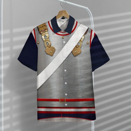 Gearhumans 3D Napoleonic French Heavy Cavalry Custom Hawaii Shirt