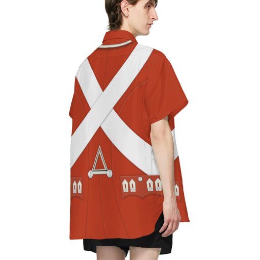 Gearhumans 3D Custom British Army Redcoats Hawaii Shirt - Image 4