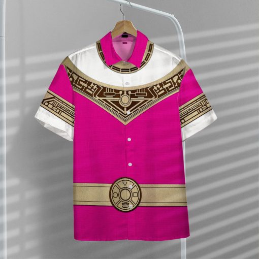 Gearhumans 3D Power Ranger Zeo Pink Hawaii Shirt