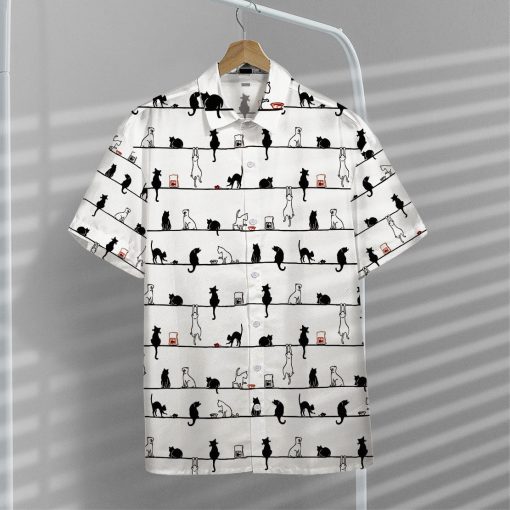 Gearhumans 3D Cat Hawaii Shirt - Image 6