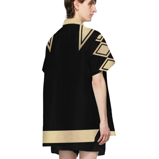 Gearhumans 3D Power Ranger Black Dino Thunder Hawaii Shirt