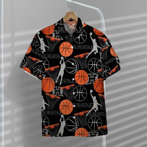 Gearhumans 3D Hawaii Rainbow Warriors Basketball Hawaii Shirt