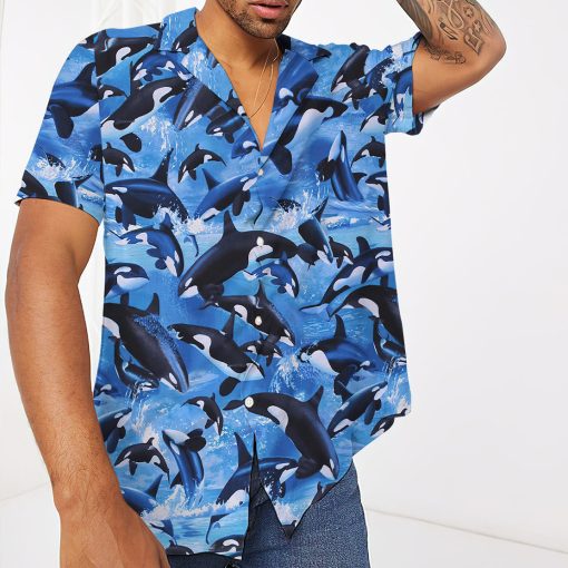 Gearhumans 3D Dolphins Hawaii Shirt - Image 4