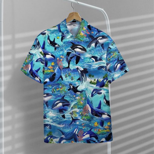 Gearhumans 3D Dolphins Hawaii Shirt - Image 6