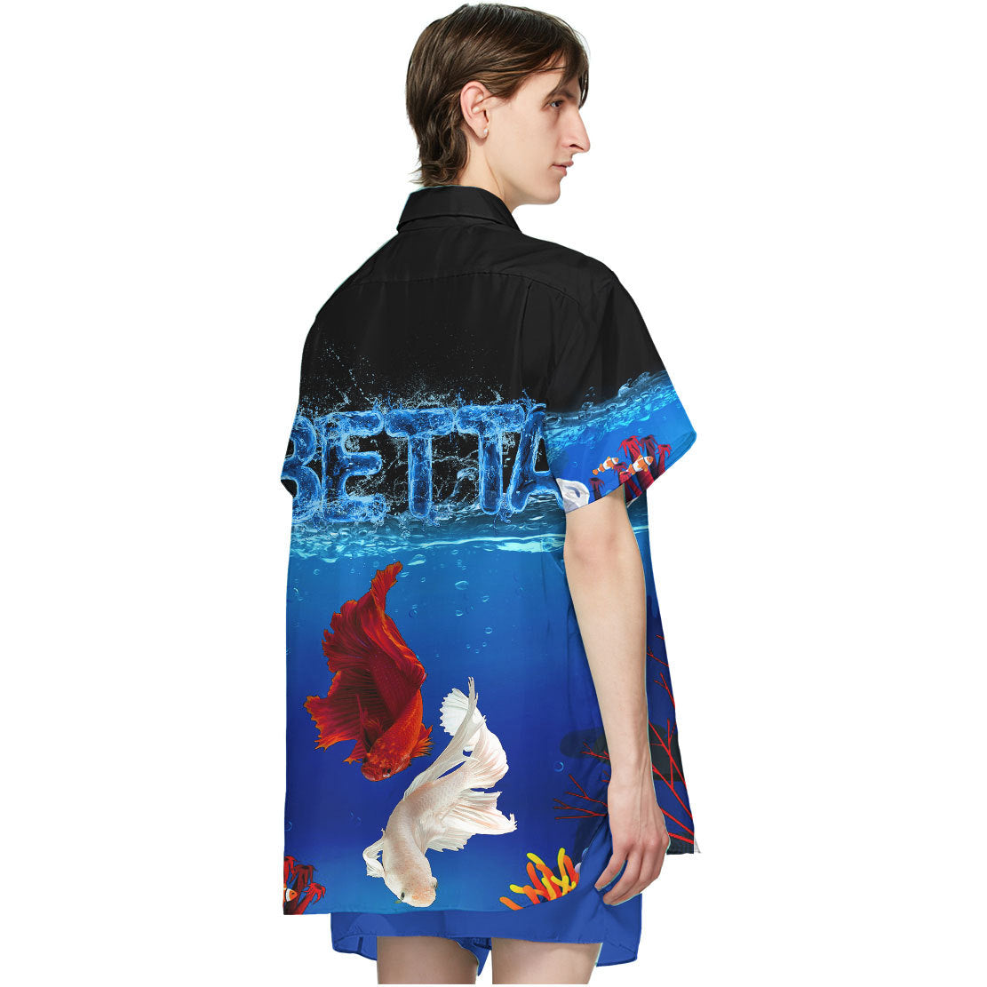 Gearhumans 3D Betta Fish Hawaii Shirt 5 Gearhumans 3D Betta Fish Hawaii Shirt - Image 5