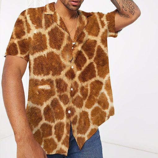 Gearhumans 3D Giraffe Hawaii Shirt