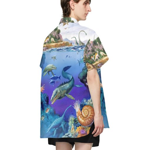 Gearhumans 3D Dinosaurs Population Hawaii Shirt - Image 4