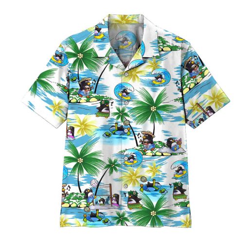 Gearhumans 3D Penguin Hawaii Shirt